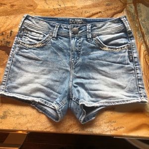 Silver Suki Jean Shorts